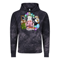 Cloud Black Happy Easter Cow with eggs Easter Day Vintage Hoodie - HowdyJamesFarm