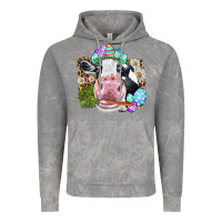 Cloud Rock Happy Easter Cow with eggs Easter Day Vintage Hoodie - HowdyJamesFarm