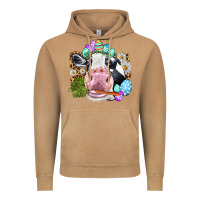 Vintage Camel Happy Easter Cow with eggs Easter Day Vintage Hoodie - HowdyJamesFarm