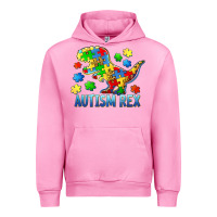 Fuchsia Pink autism rex Urban Hoodie - BarkalooDesign