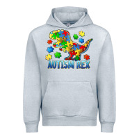 Heather Grey autism rex Urban Hoodie - BarkalooDesign