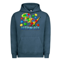 Pigment Midnight Navy autism rex Urban Hoodie - BarkalooDesign