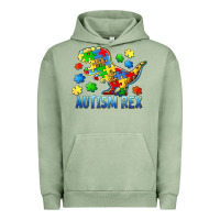 Pigment Oil Green autism rex Urban Hoodie - BarkalooDesign
