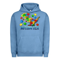 Pigment Pebble Blue autism rex Urban Hoodie - BarkalooDesign