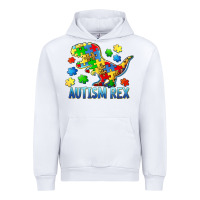 White autism rex Urban Hoodie - BarkalooDesign
