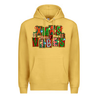 Antique Gold Christmas xmas vibes Premium Hoodie - FaDigitalArtStudio