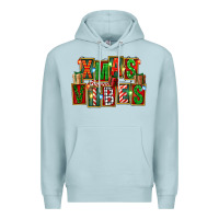 Blue Mist Christmas xmas vibes Premium Hoodie - FaDigitalArtStudio