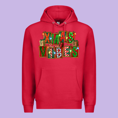 Christmas Xmas Vibes Premium Hoodie Designed By Fadigitalartstudio