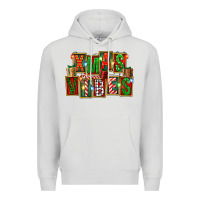 Dove Grey Christmas xmas vibes Premium Hoodie - FaDigitalArtStudio