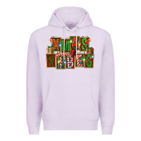 Lilac Christmas xmas vibes Premium Hoodie - FaDigitalArtStudio