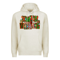 Oatmeal Heather Christmas xmas vibes Premium Hoodie - FaDigitalArtStudio