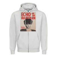 Dove Grey echo and the bunnymen Zipper Hoodie - lanVoArt