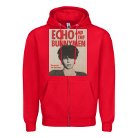 Red echo and the bunnymen Zipper Hoodie - lanVoArt