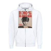 White echo and the bunnymen Zipper Hoodie - lanVoArt