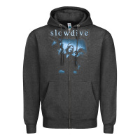 Charcoal Heather slowdive souvlaki Zipper Hoodie - lanVoArt
