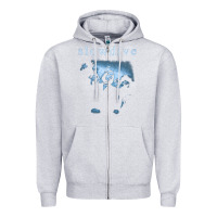 Heather Grey slowdive souvlaki Zipper Hoodie - lanVoArt