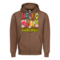 Chestnut Hello Sweet Summer Time Zipper Hoodie - CowhideDigitalArt