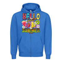 True Royal Hello Sweet Summer Time Zipper Hoodie - CowhideDigitalArt