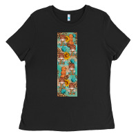 Black fall gnomes pen wrap 2 Ladies Tee - Artiststas