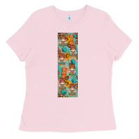 Bubblegum Pink fall gnomes pen wrap 2 Ladies Tee - Artiststas