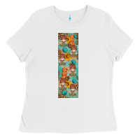 White fall gnomes pen wrap 2 Ladies Tee - Artiststas