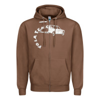 Chestnut yo tengo la Zipper Hoodie - lanVoArt