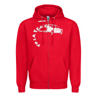 Red yo tengo la Zipper Hoodie - lanVoArt