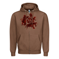 Chestnut mark of the malkavian Zipper Hoodie - lanVoArt
