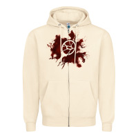 Sandshell mark of the malkavian Zipper Hoodie - lanVoArt