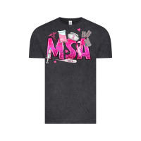 Breast Cancer Msa Medical Support Assistant Vintage Tee | Teevron
