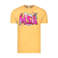 Vintage Mustard breast cancer msa medical support assistant Vintage Tee - texasbilliewilder
