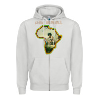 Dove Grey hugh mundell 'africa must be free by 1983' Zipper Hoodie - lanVoArt