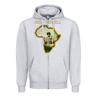 Heather Grey hugh mundell 'africa must be free by 1983' Zipper Hoodie - lanVoArt