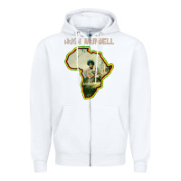 White hugh mundell 'africa must be free by 1983' Zipper Hoodie - lanVoArt