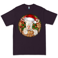 Plum Baby Cashmere Goat Christmas Premium Tee - LillyAllenDesigns