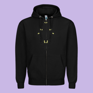 Haunted Mansion Wallpaper Zipper Hoodie Designed By Lanvoart