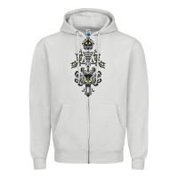 Dove Grey haunted mansion wallpaper Zipper Hoodie - lanVoArt