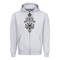Heather Grey haunted mansion wallpaper Zipper Hoodie - lanVoArt