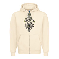 Sandshell haunted mansion wallpaper Zipper Hoodie - lanVoArt