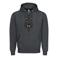Smoke haunted mansion wallpaper Zipper Hoodie - lanVoArt