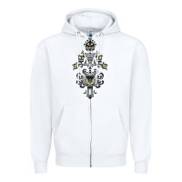 White haunted mansion wallpaper Zipper Hoodie - lanVoArt