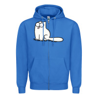 True Royal simon's cat 1 Zipper Hoodie - lanVoArt