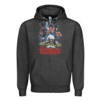 Charcoal Heather the burbs Zipper Hoodie - lanVoArt