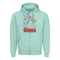 Seafoam the burbs Zipper Hoodie - lanVoArt