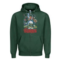 Sports Green the burbs Zipper Hoodie - lanVoArt