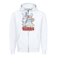 White the burbs Zipper Hoodie - lanVoArt