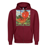 Burgundy waiting for columbus little feat music Zipper Hoodie - lanVoArt