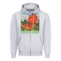 Heather Grey waiting for columbus little feat music Zipper Hoodie - lanVoArt