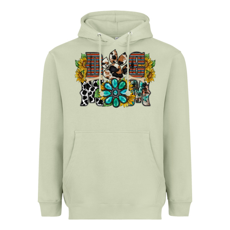 Dog Mom Western Heavyweight Hoodie by RacoonDesign | Teevron