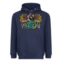Navy dog mom western Heavyweight Hoodie - RacoonDesign